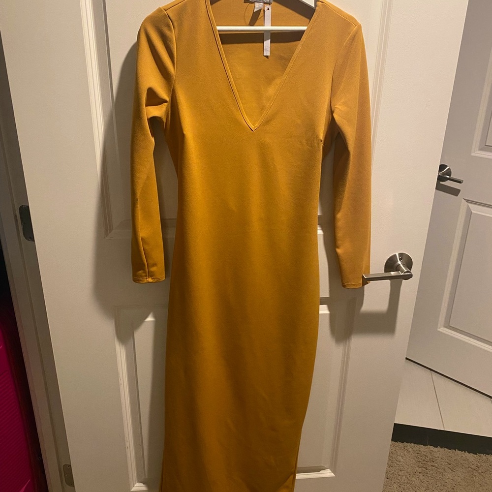 Brand new ASOS mustard yellow dress!